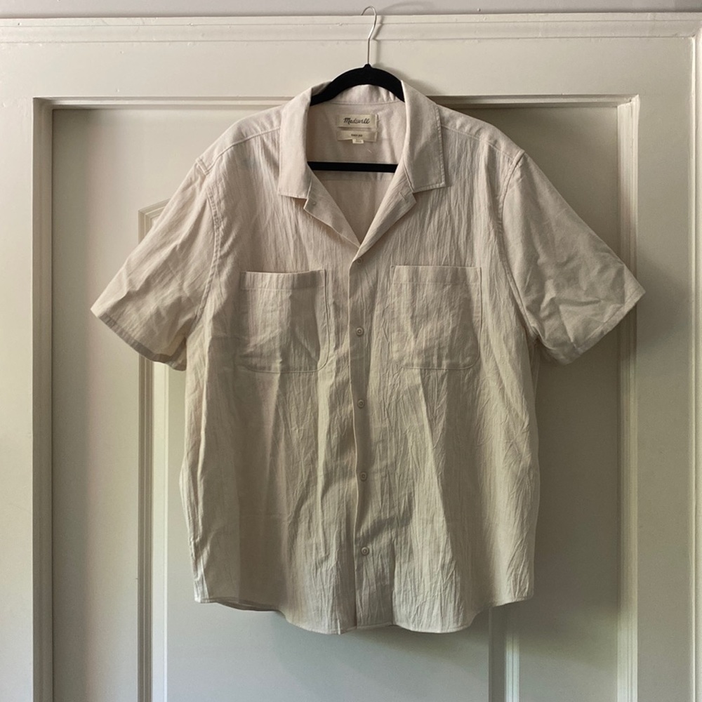 Madewell cotton lightspun camp shirt